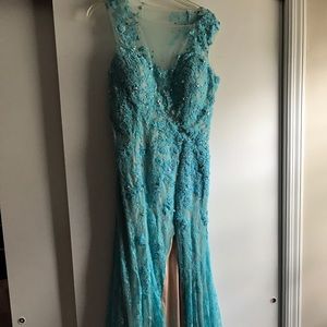 Stunning lace gown with beading